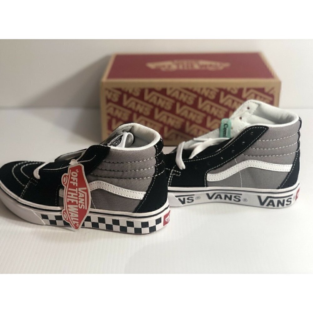 New Vans Toddler Comfycush Sk8-Hi Tape Mix lack Fr - Picture 9 of 12